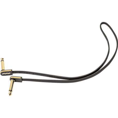 EBS Câble de patch guitare 58 cm compact or