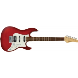 FGN JOS2FMG/TRT Odyssey J-Standard - Guitare électrique - touche granadillo - finition Transparent Red Busrt - avec housse