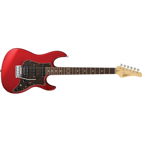 FGN JOS2CLG/CAR Odyssey J-Standard - Guitare électrique - touche granadillo - finition Candy Apple Red - avec étui