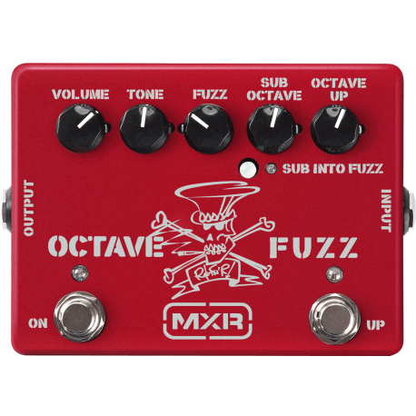 MXR Octave Fuzz Slash Signature édition limitée red metallic