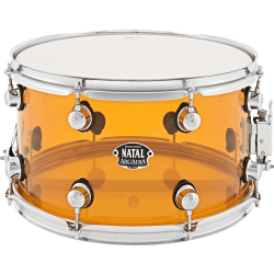 NATAL Caisse claire acrylic 14" x 8" transparent orange