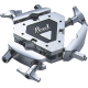 PEARL CLAMP PLATEFORME 3PINCES AJUST