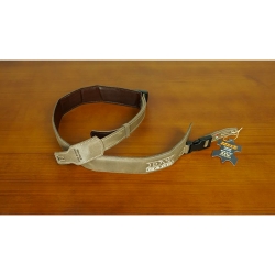 DV MARK STRAP S DV BROWN - Sangle en cuir largeur 55mm - logo DV MARK - couleur Brune