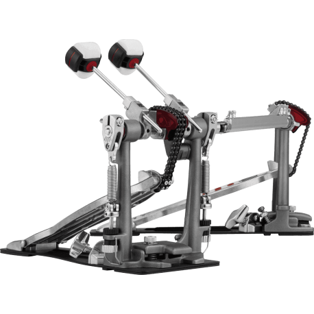 PEARL DOUBLE PEDALE GC CHAINE ELIMINATOR REDLINE