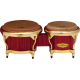 PEARL BONGOS 7"+ 9" BIG BELLY HAVANA RED TIGER STRIPE