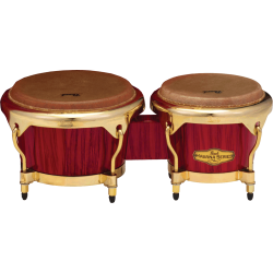 PEARL BONGOS 7"+ 9" BIG BELLY HAVANA RED TIGER STRIPE