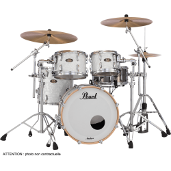 PEARL MASTER MAPLE GUM ROCK 3 FUTS MATTE WHITE MARINE