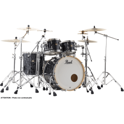 PEARL MASTER MAPLE GUM ROCK 4 FUTS BLACK DIAMOND PEARL