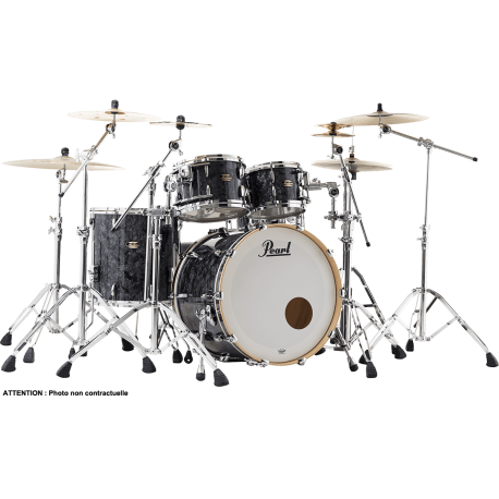 PEARL MASTER MAPLE GUM ROCK 4 FUTS BLACK DIAMOND PEARL
