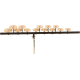 SABIAN SET DE CROTALES AIGUES AVEC MOUNTING BAR ET STAND