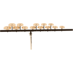 SABIAN SET DE CROTALES AIGUES AVEC MOUNTING BAR ET STAND