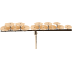 SABIAN SET DE CROTALES GRAVES AVEC MOUNTING BAR ET STAND