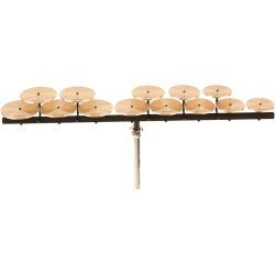 SABIAN SET DE CROTALES GRAVES AVEC MOUNTING BAR ET STAND