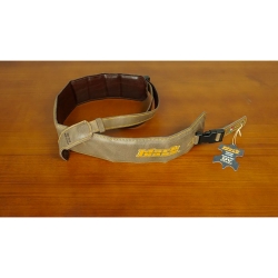 MARKBASS STRAP L MB BROWN - Sangle en cuir largeur 80mm - logo Markbass - couleur Brune