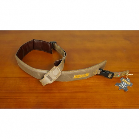 MARKBASS STRAP M MB BROWN - Sangle en cuir largeur 65mm - logo Markbass - couleur Brune