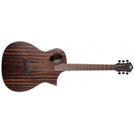 MICHAEL KELLY FORTE EXOTIC JE - Guitare életctroacoustique - Rosace "Port Tech" - finition Java Ebony