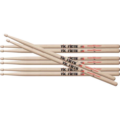VIC FIRTH Pack 3x5A + 1x5A offerte