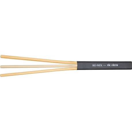 VIC FIRTH RE.MIX Brushes, Rattan/Birch