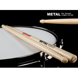 WINCENT Baguettes Hickory Métal