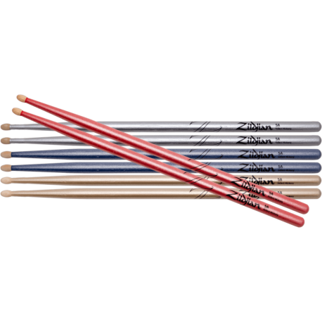 ZILDJIAN Pack Zildjian Chroma Sticks 3 + 1 free