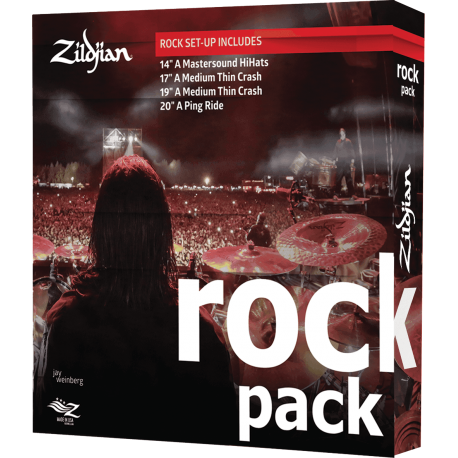 ZILDJIAN Pack rock 14"- 17"- 19"- 20"
