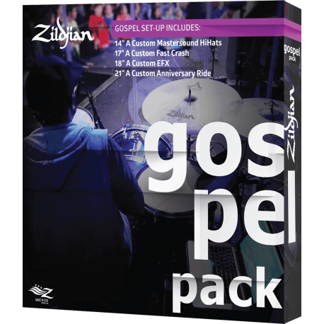 ZILDJIAN Pack Gospel 14"- 17"- 18"- 21"