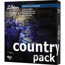 ZILDJIAN Pack Country 15"- 17"- 19"- 20"