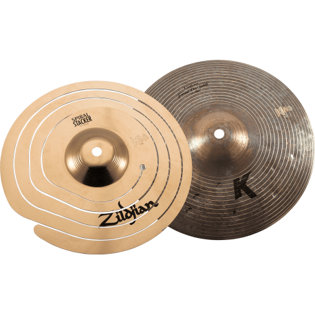 ZILDJIAN Stack 10" spiral stacker + 10" K Custom special dry splash