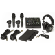 MACKIE Pack console, 2 micros, casque
