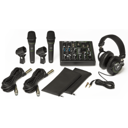 MACKIE Pack console, 2 micros, casque