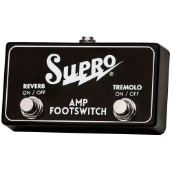 SUPRO SF2 TREMOLO & REVERB FOOTSWITCH - Pédale de footwitch pour amplificateur SUPRO