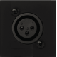 AUDAC Plastron 45x45 - XLR Noir