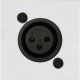 AUDAC Plastron 45x45 - XLR Blanc