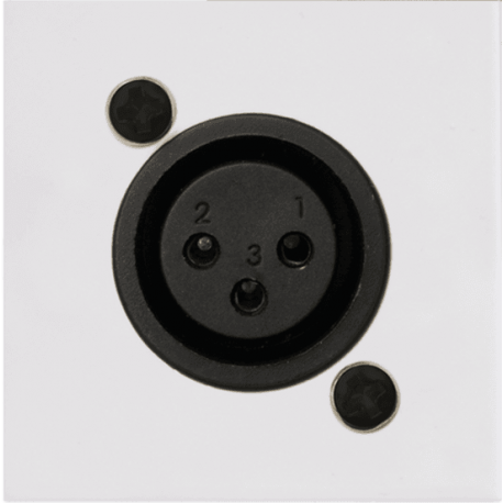 AUDAC Plastron 45x45 - XLR Blanc
