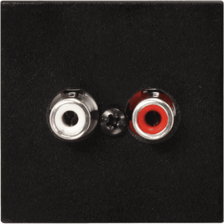 AUDAC Plastron 45x45 ligne/phoenix Noir