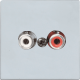 AUDAC Plastron 45x45 ligne/phoenix Blanc