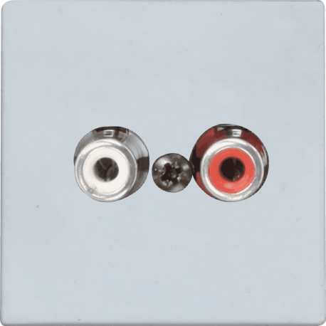 AUDAC Plastron 45x45 ligne/phoenix Blanc