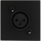 AUDAC Plastron 45x45 mic/phoenix Noir