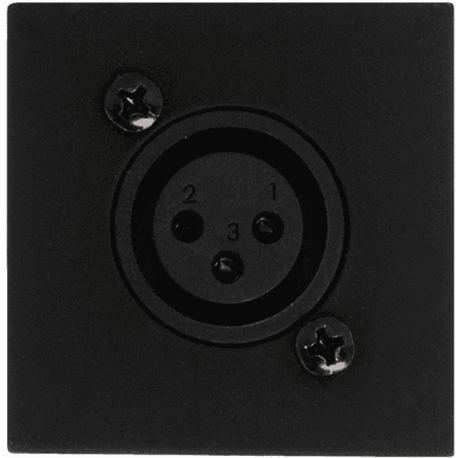 AUDAC Plastron 45x45 mic/phoenix Noir