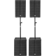 HK AUDIO 2 L3-115FA, 2 LSUB-1800A, housses + mâts