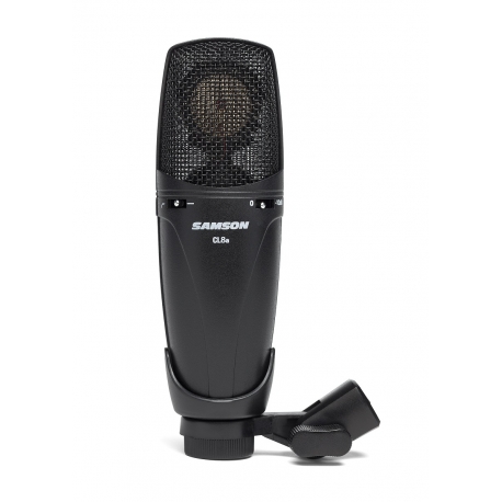 SAMSON CL8a - Microphone à condensateur cardioïde, omni et figure en 8 - finition noire