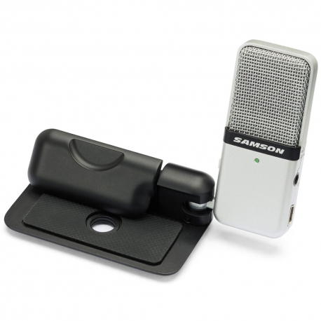 SAMSON GO MIC - Microphone à condensateur USB bidirectionnel portatif - interface audio - avec câble USB et étui