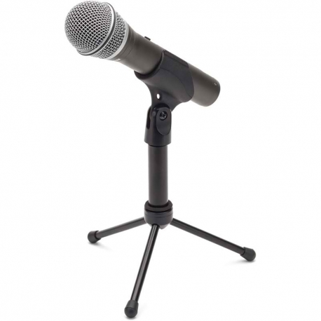 SAMSON Q2U - Microphone dynamique cardioïde USB & XLR - avec support table, câble USB et étui