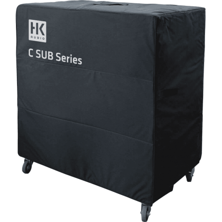 HK AUDIO Plateau à roulettes pour 2 CS218 + housse