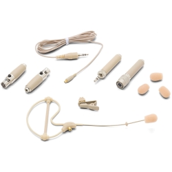 SAMSON SE10T - Microphone oreilette à condensateur omnidirectionnel - beige - avec accessoires et étui