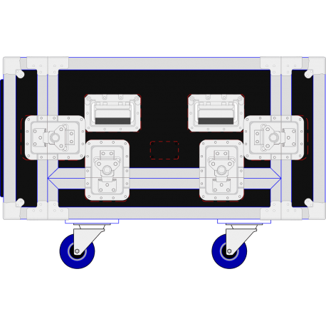 MARTIN AUDIO Flightcase pour 4x WPM