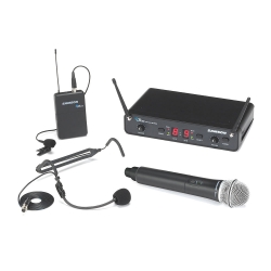 SAMSON CONCERT 288 ALL IN ONE - Ensemble UHF microphone à main + émetteur ceinture - bande de fréquence "H" (470-518 MHz)