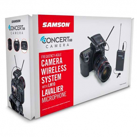 SAMSON CONCERT 88 CAMERA LAVALIER - Ensemble UHF micro lavallier - bande de fréquence "C" (638-662 MHz)