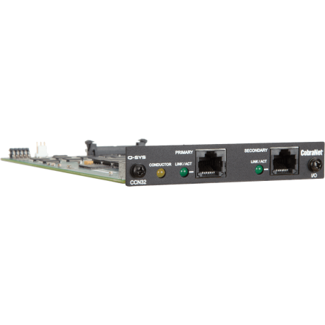 QSC SYSTEMS Carte I/O Q-Sys 32x 32 Cobranet