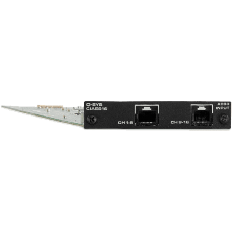 QSC SYSTEMS Carte I/O Q-Sys 16x AES-3